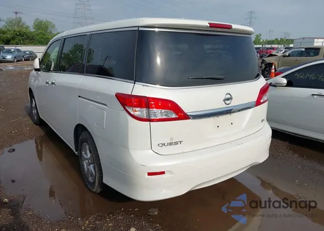 2013 Nissan Quest Sv из США, поврежденный, VIN JN8AE2KP3D9070058